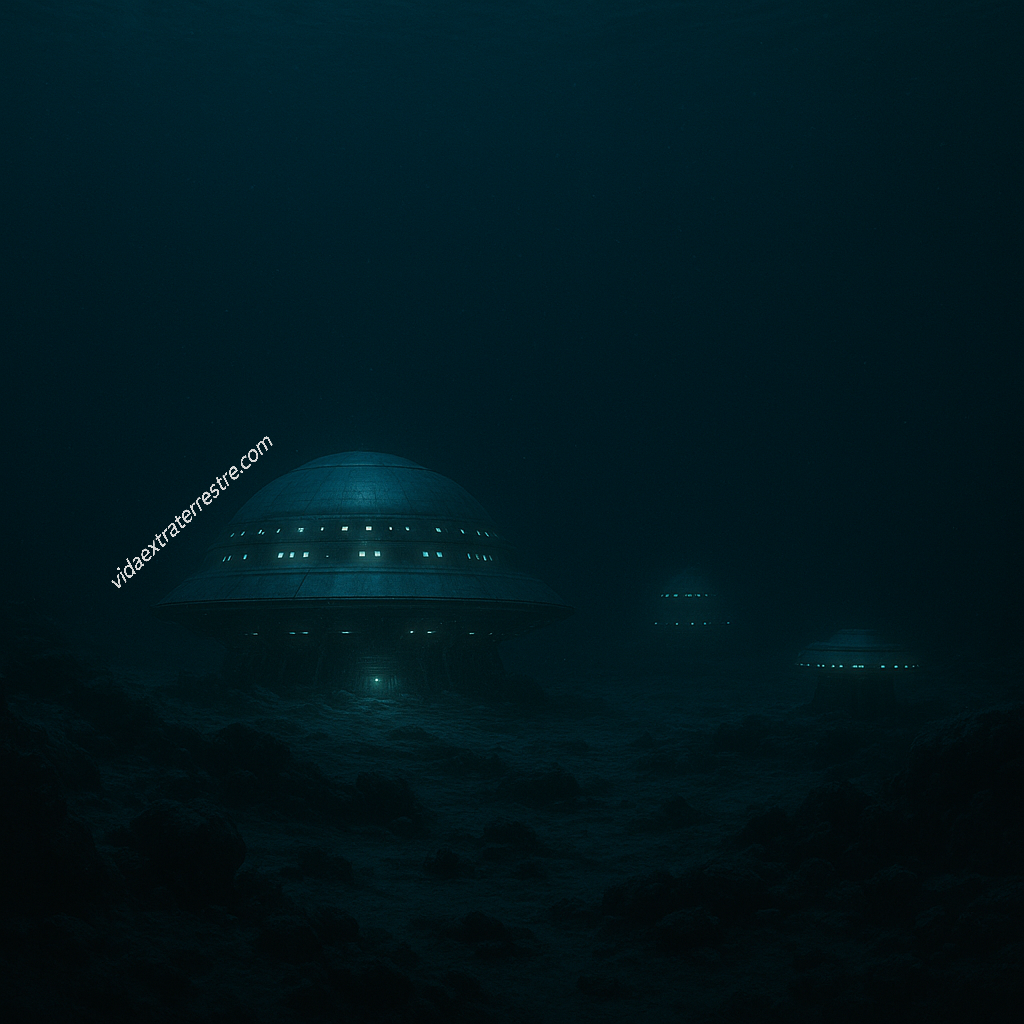 imagen de base de alienígenas en el mar, hecha por vidaextraterrestre.com