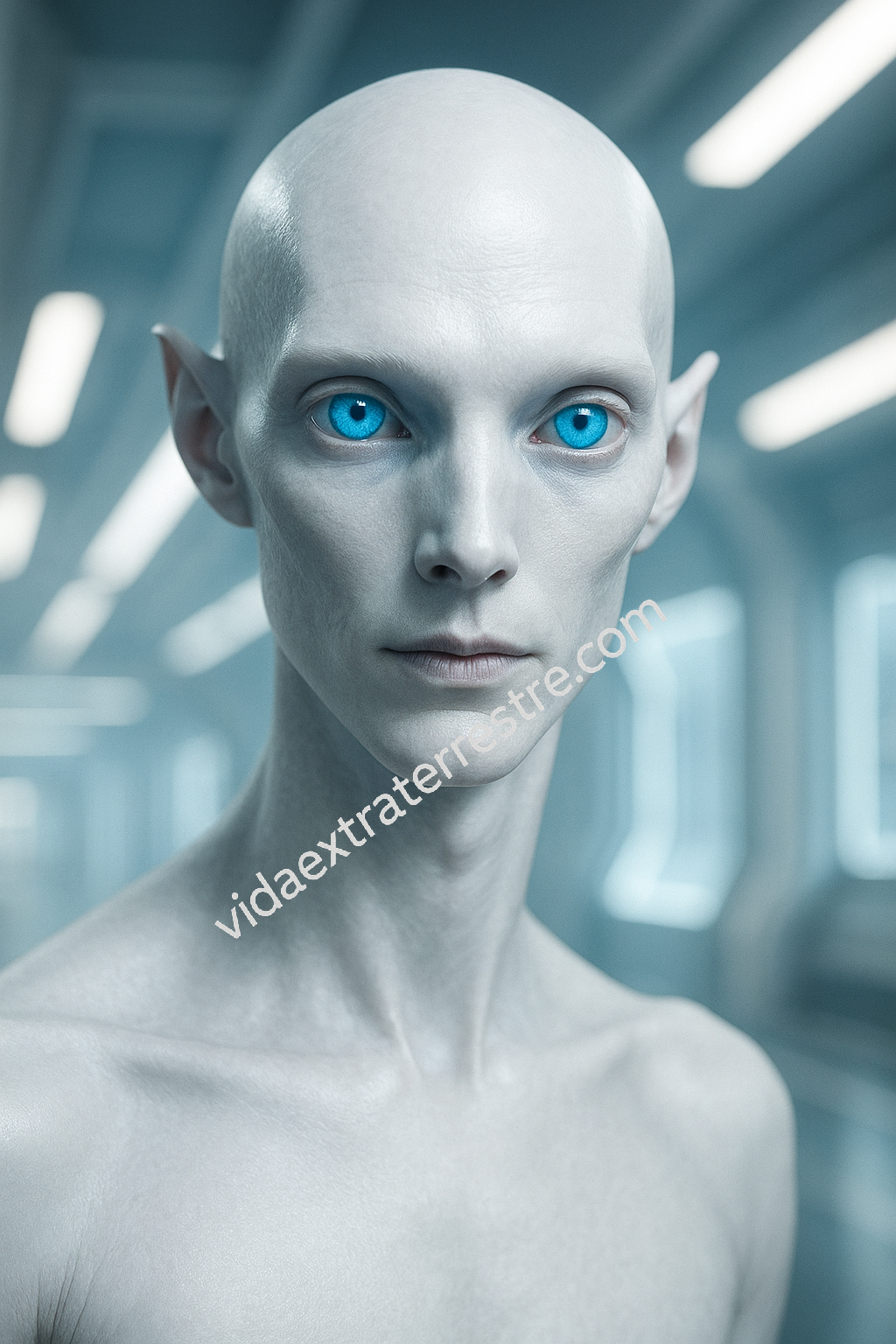 imagen de extraterrestre arcturiano, hecha por vidaextraterrestre.com