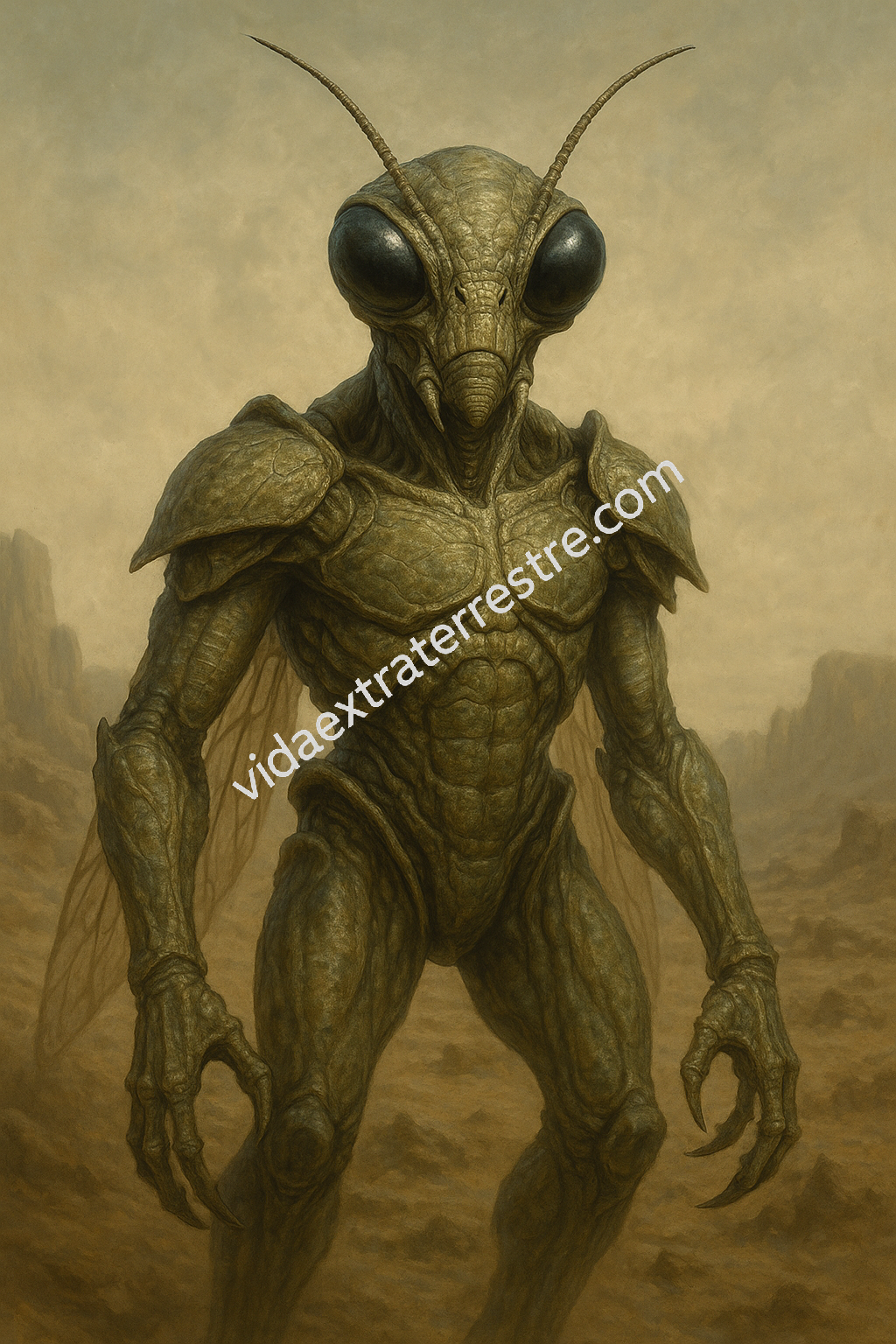 imagen de insecto alienígena, hecha por vidaextraterrestre.com