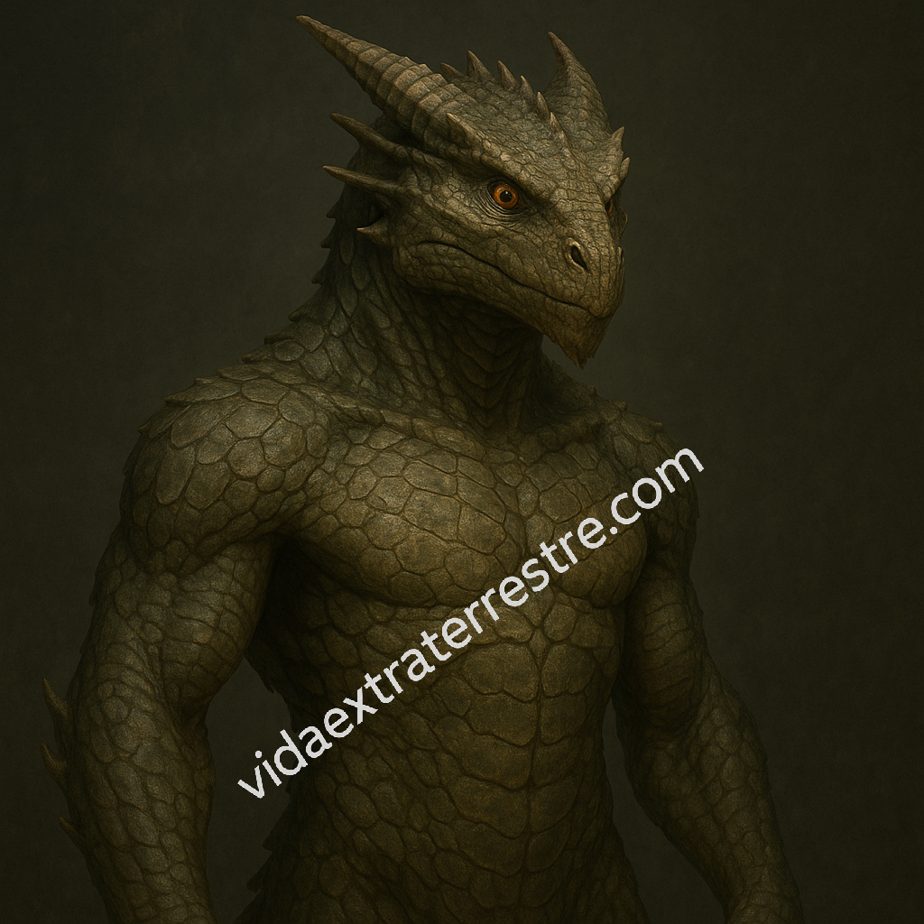 imagen de extraterrestre draconiano, hecha por vidaextraterrestre.com