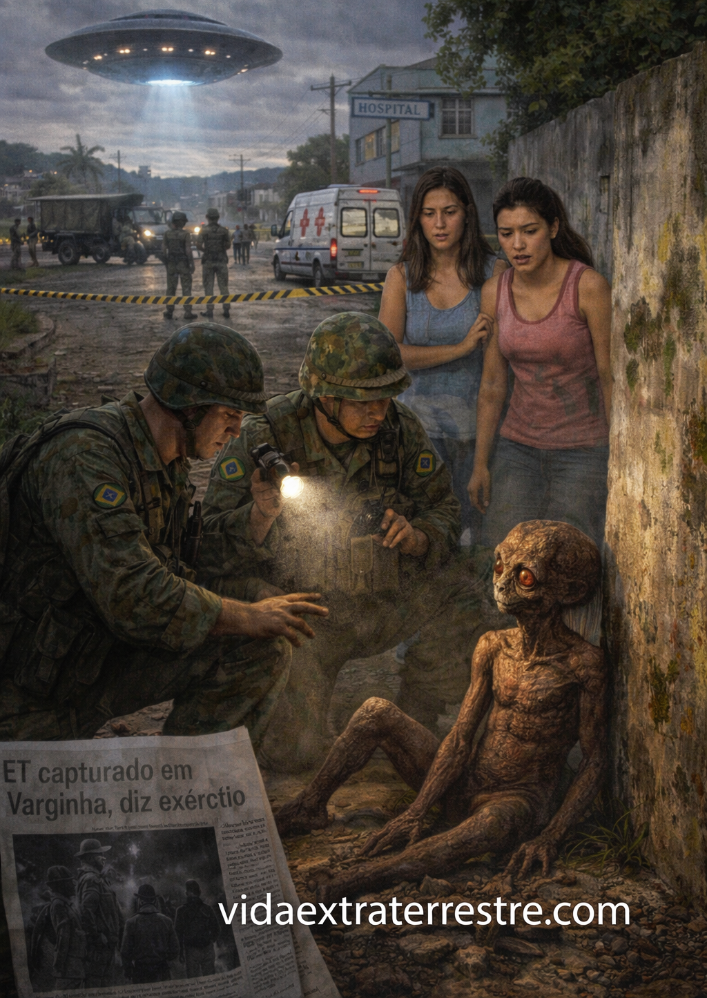 incidente de varginha, imagen creada por vidaextraterrestre.com