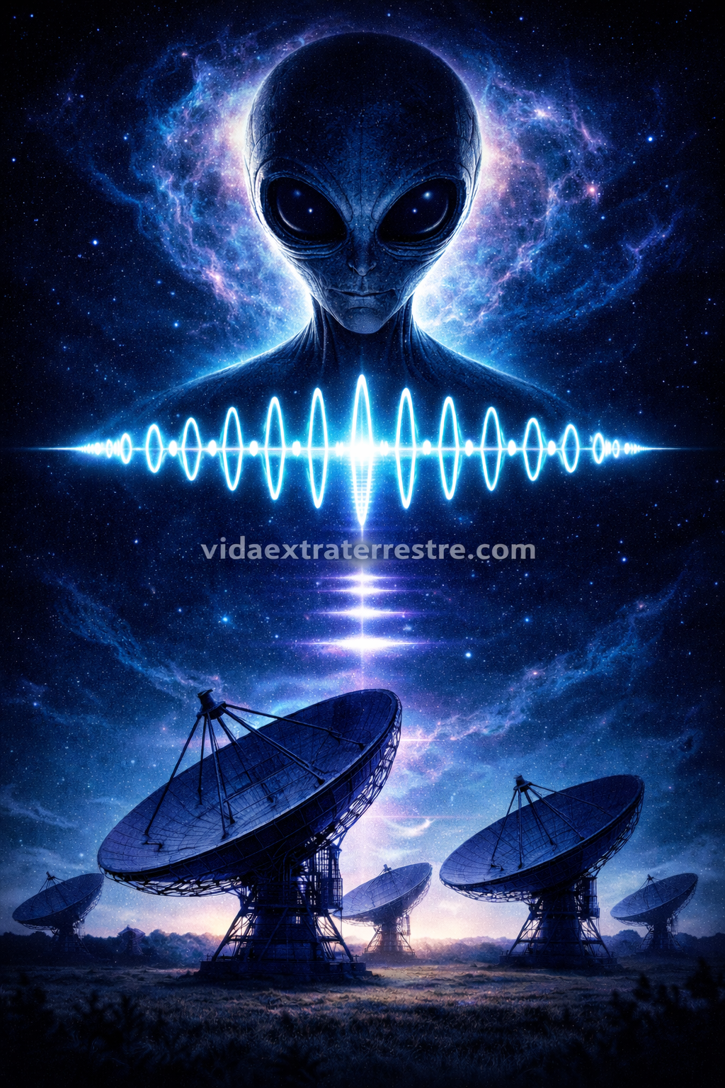señal wow de 1977, imagen creada por vidaextraterrestre.com