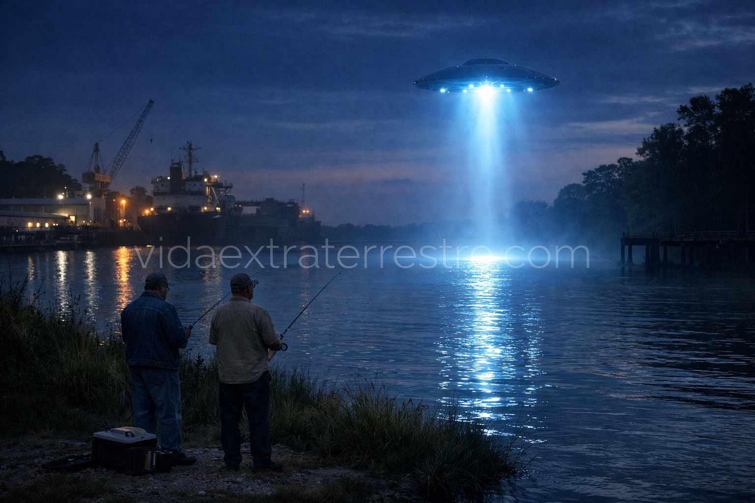 Abducción de Calvin Parker,imagen creada por vidaextraterrestre.com