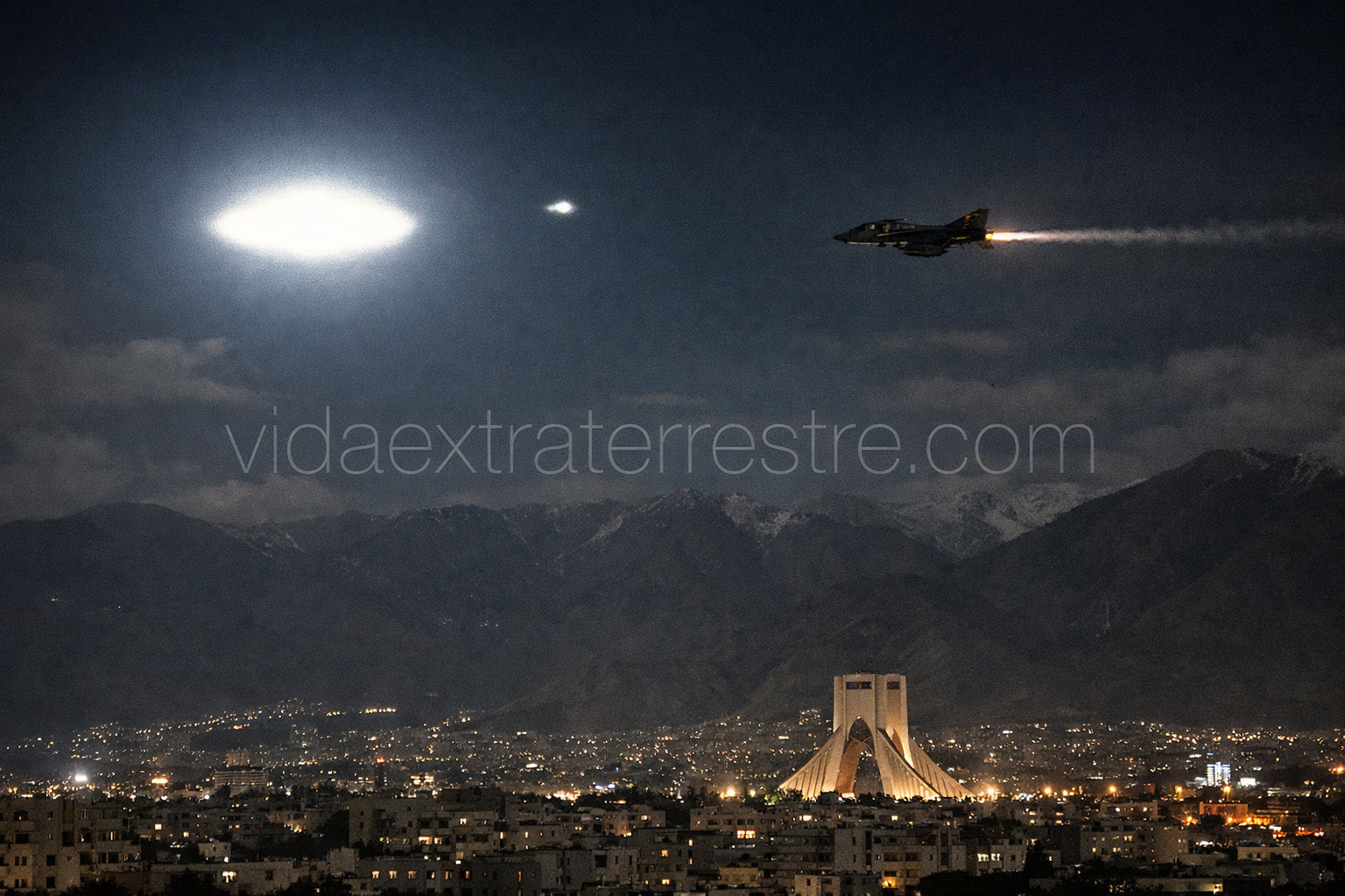 Caso Teherán, imagen creada por vidaextraterrestre.com