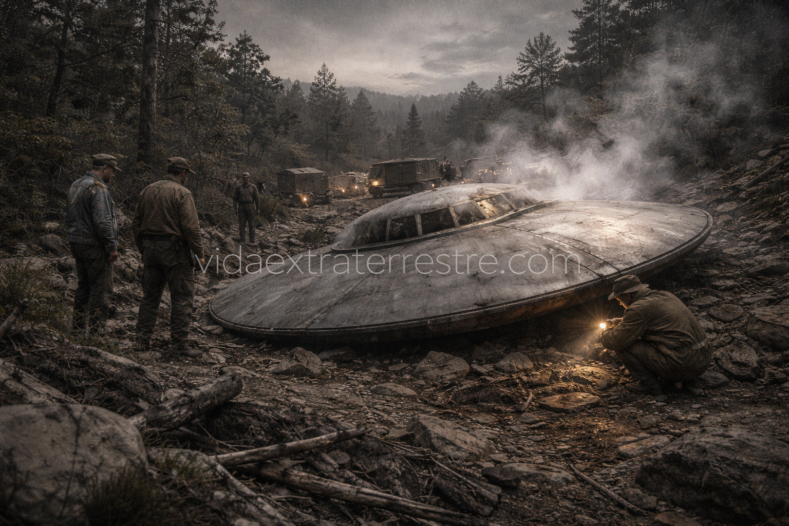 Incidente de Aztec, imagen creada por vidaextraterrestre.com