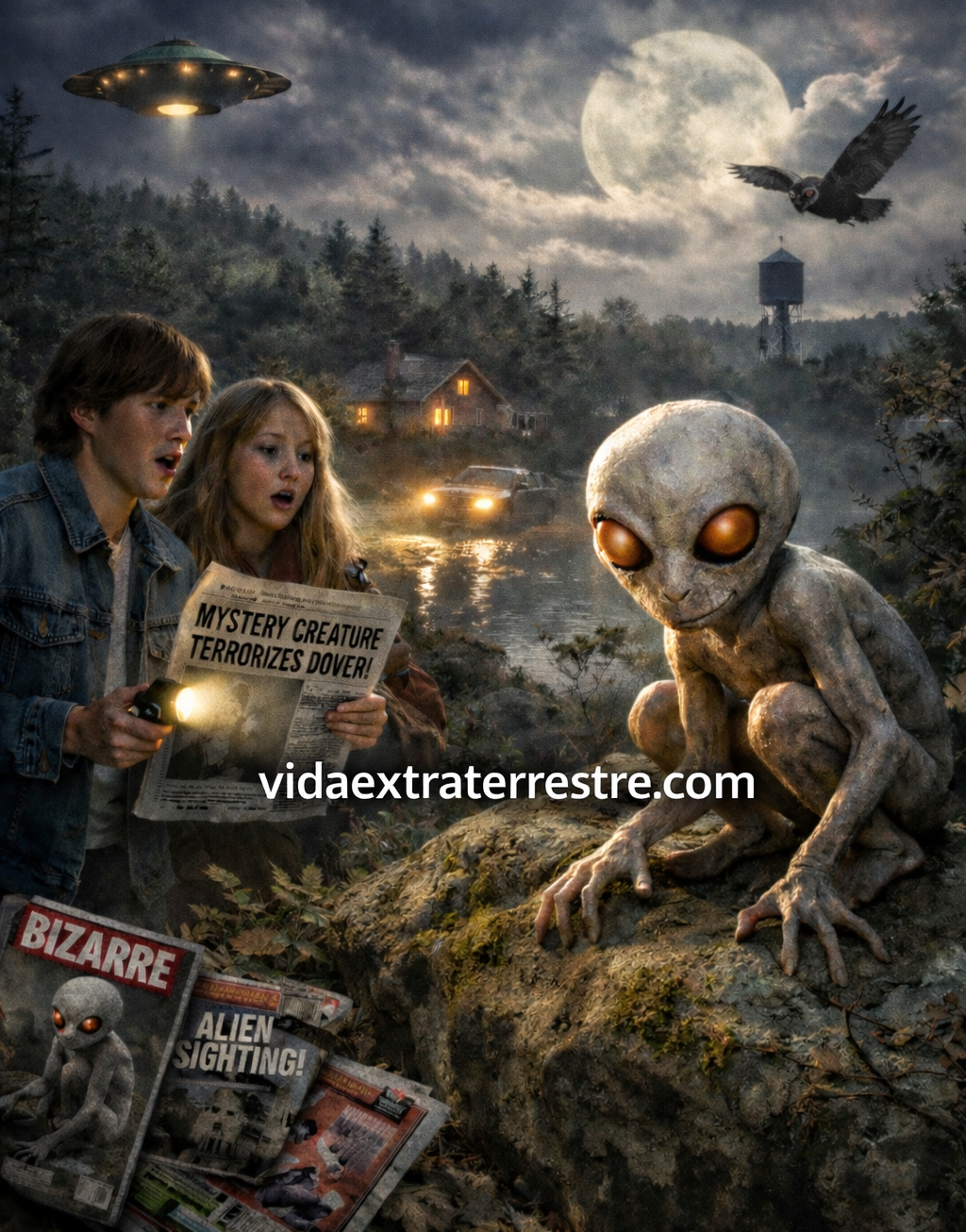 demonio de dover, imagen creada por vidaextraterrestre.com