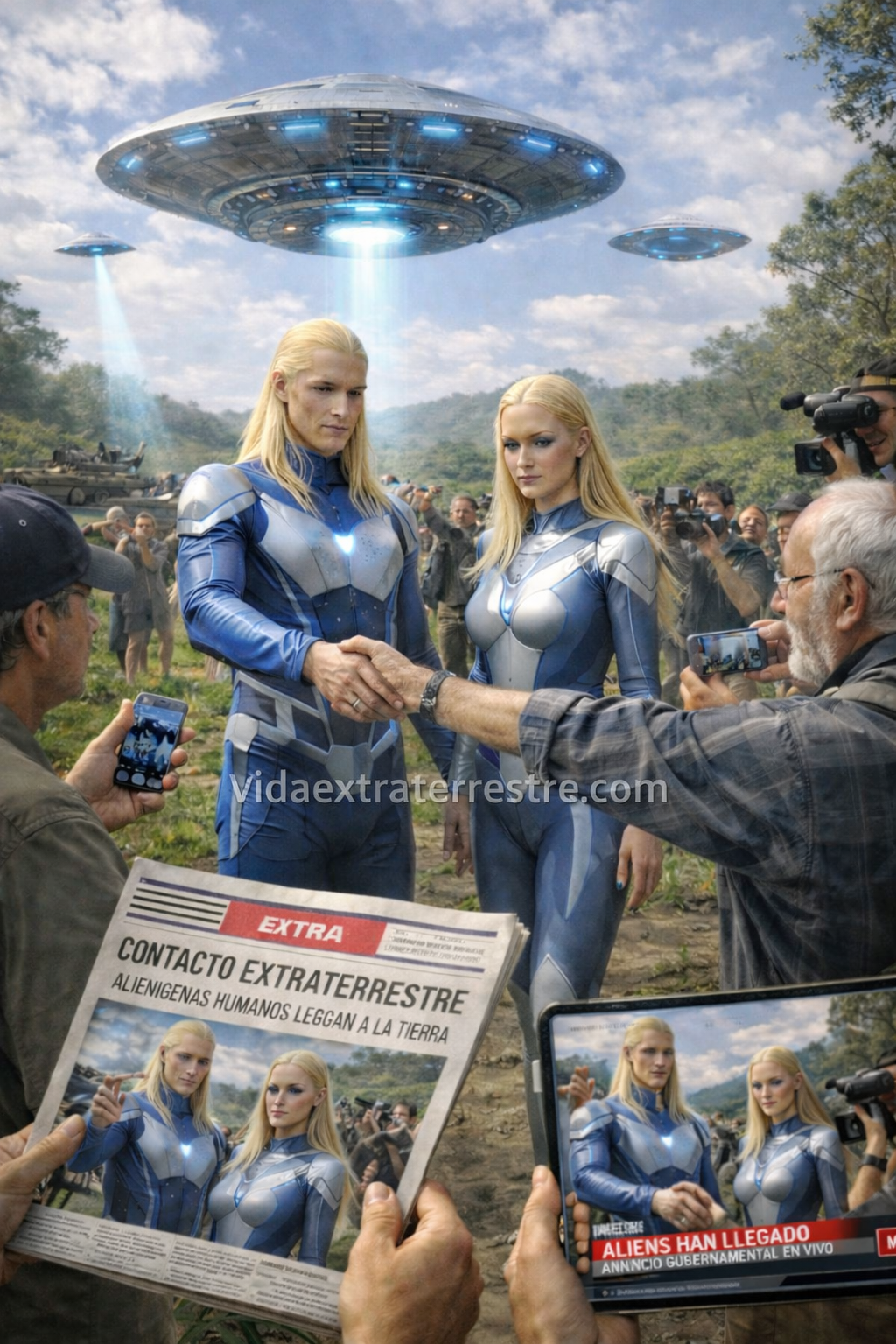 extraterrestres pleyadianos, imagen creada por vidaextraterrestre.com