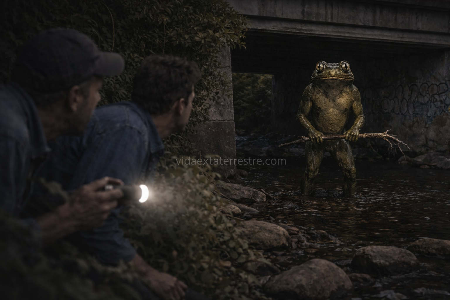 hombre-rana-de-loveland, imagen creada por vidaextraterrestre.com