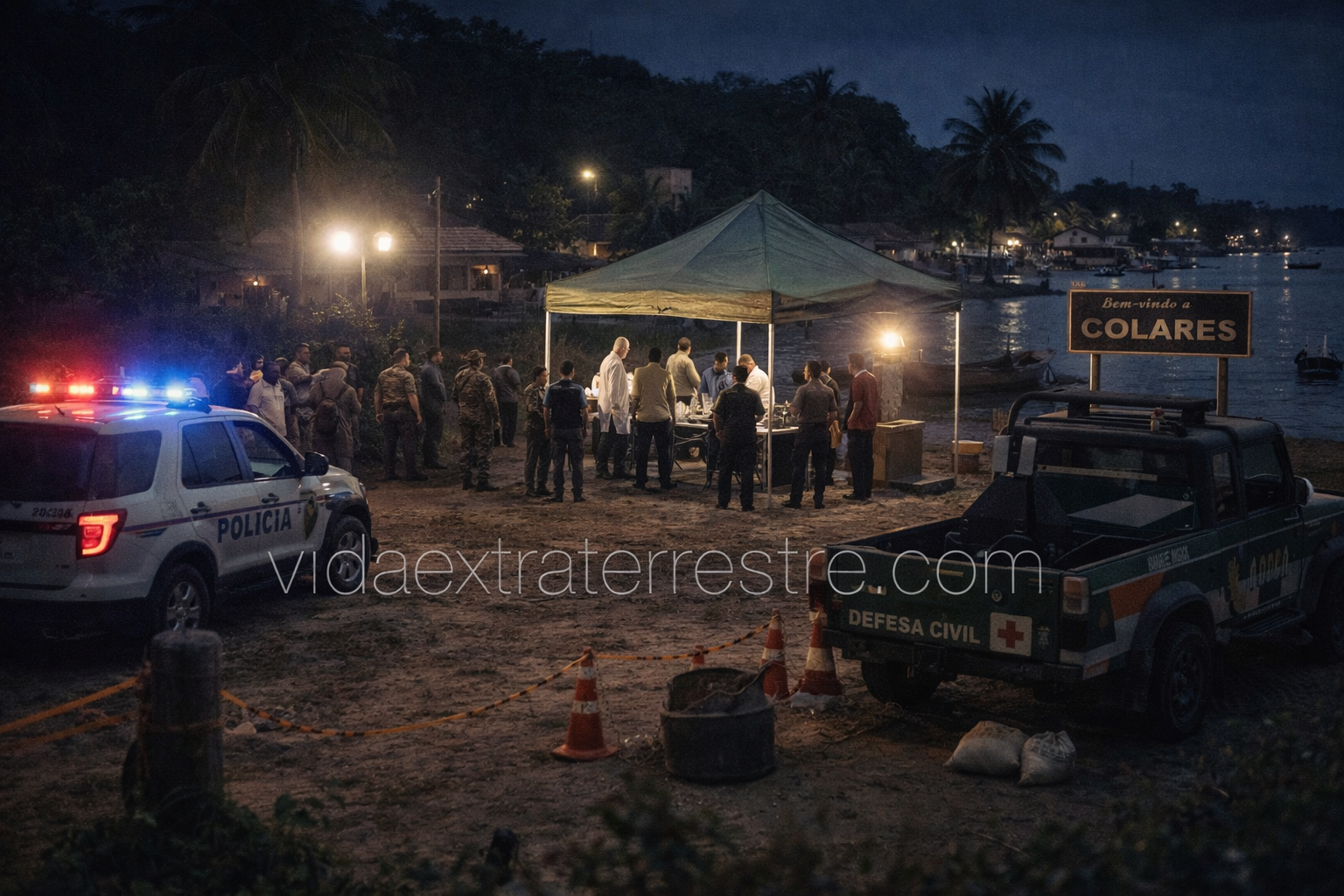 incidente de Colares, imagen creada por vidaextraterrestre.com