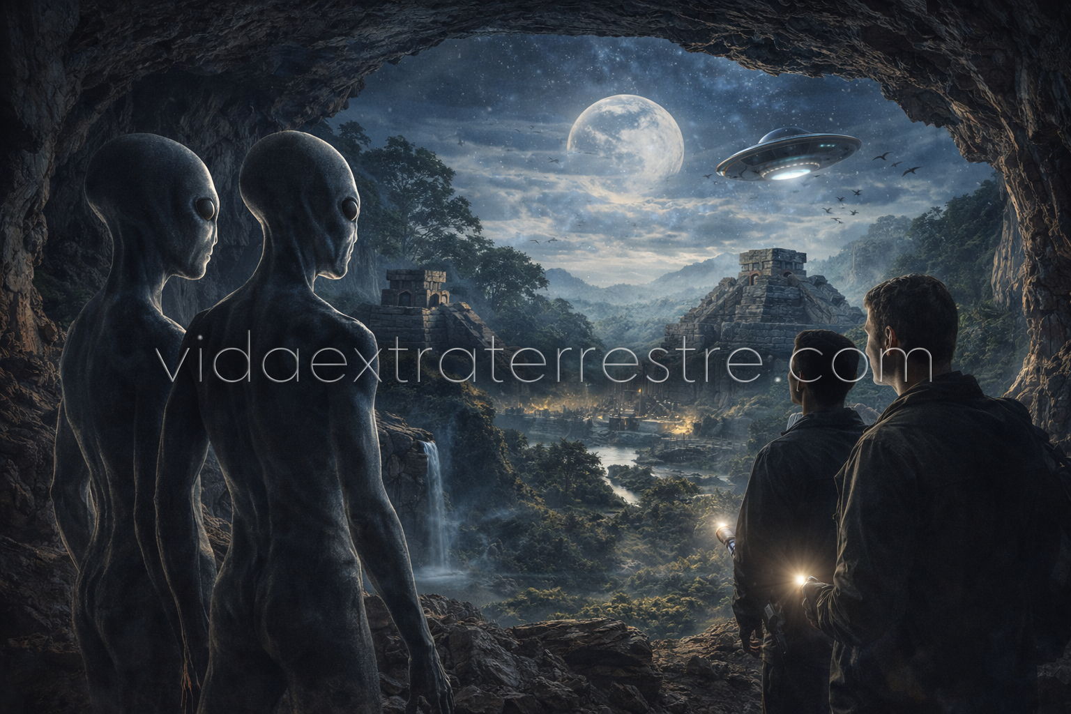 Teoría criptoterrestre,imagen creada por vidaextraterrestre.com
